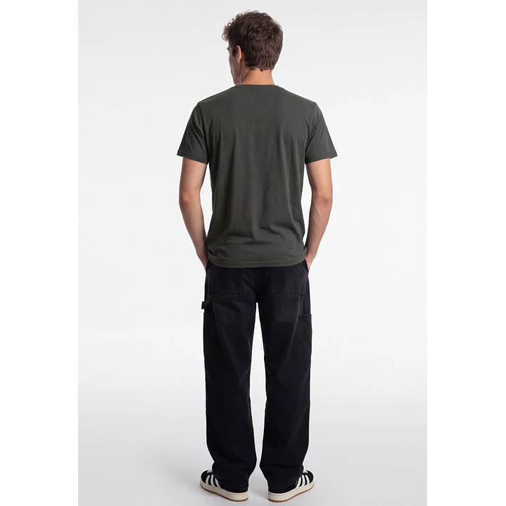 Polera Botones Hombre Verde 2