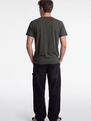 Polera Botones Hombre Verde
