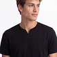 Polera Botones Hombre Negro - Miniatura 4