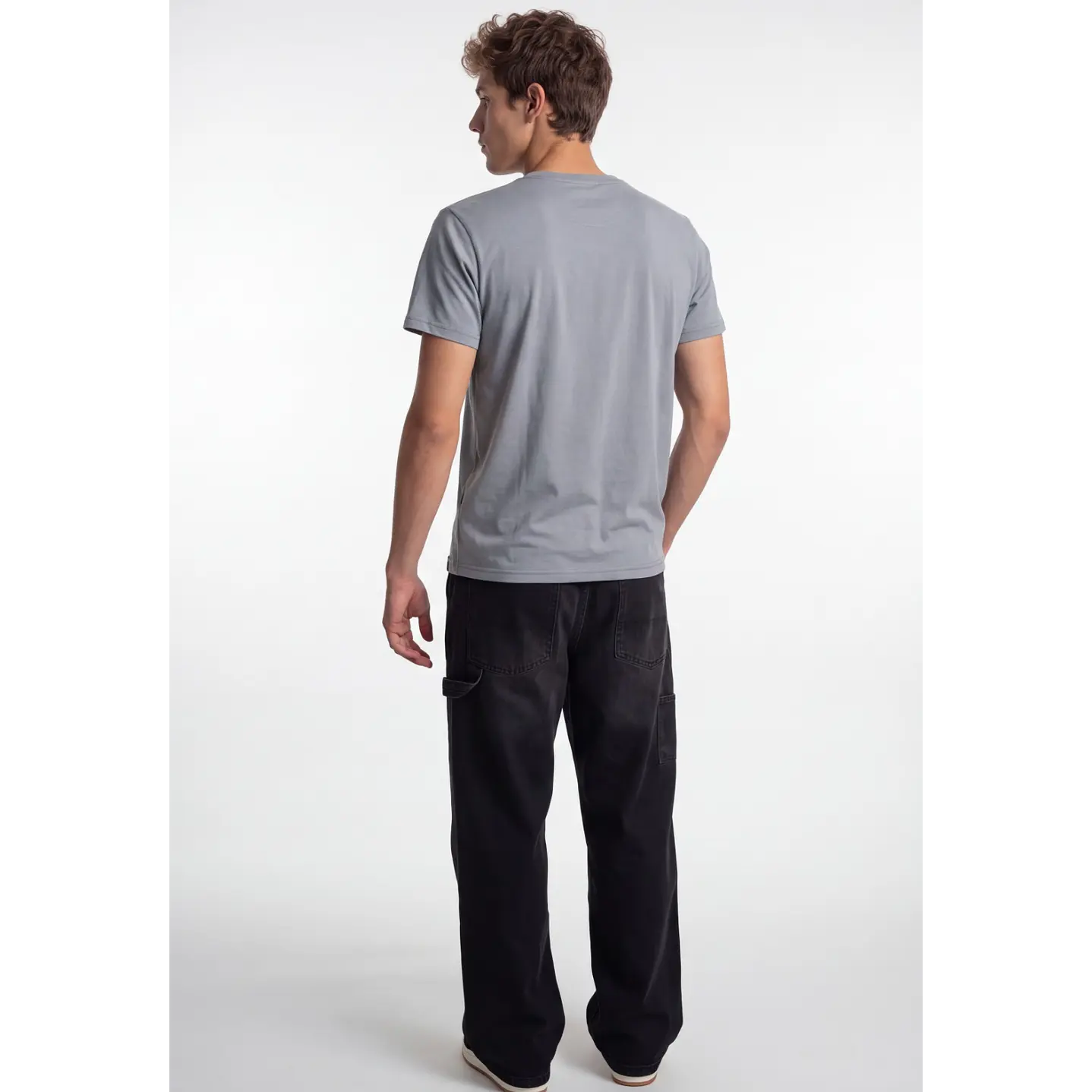 Polera Botones Hombre Gris 2