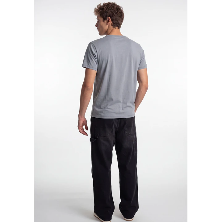Polera Botones Hombre Gris 2