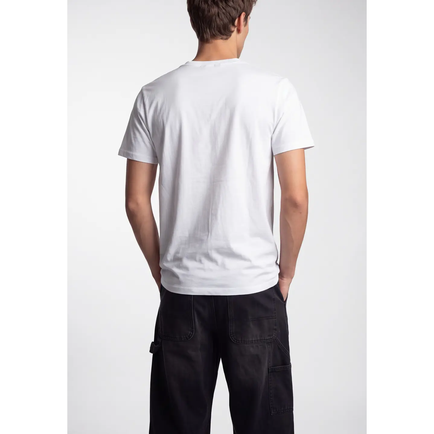 Polera Botones Hombre Blanco 2