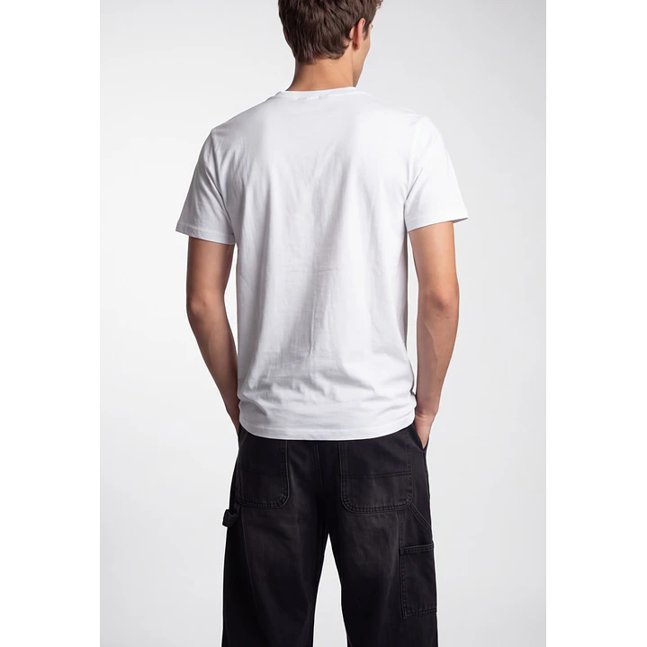 Polera Botones Hombre Blanco 2