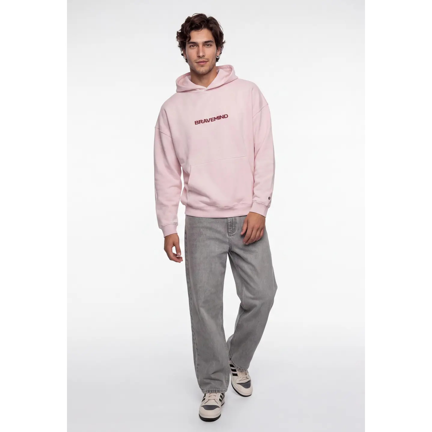 Polerón Street Hombre Rosado 3
