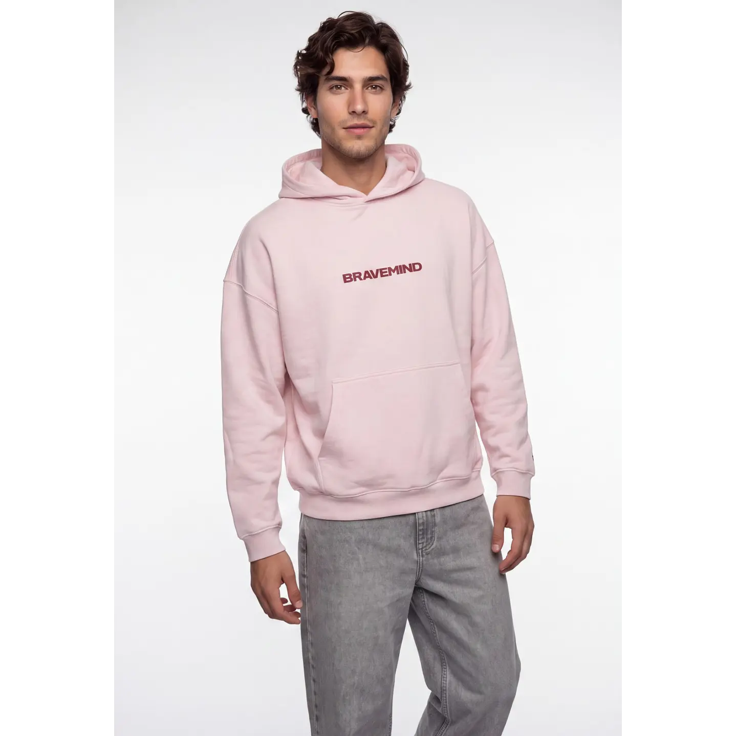 Polerón Street Hombre Rosado 2