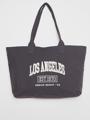 Cartera Tela Mujer Gris