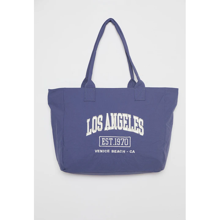 Cartera Tela Mujer Azul 1