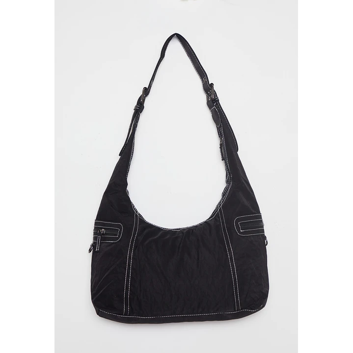 Cartera Tela Mujer Negro 1