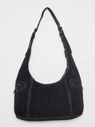 Cartera Tela Mujer Negro