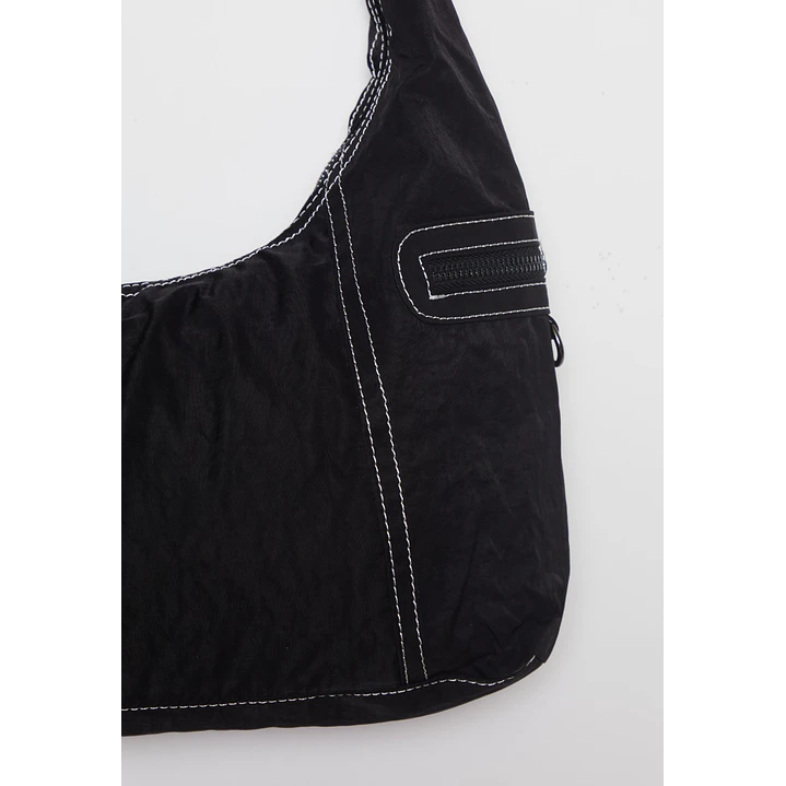 Cartera Tela Mujer Negro 3