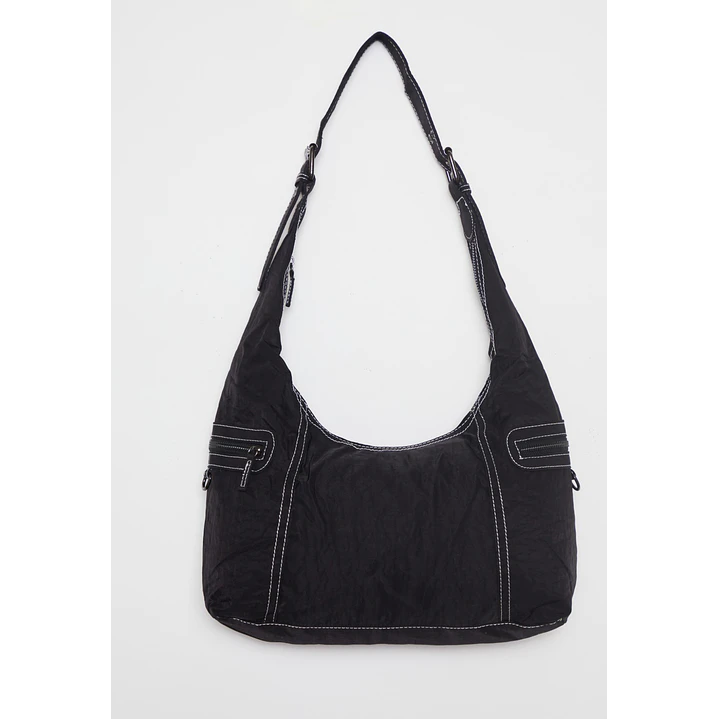 Cartera Tela Mujer Negro 2