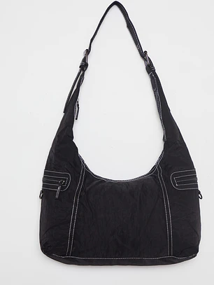 Cartera Tela Mujer Negro