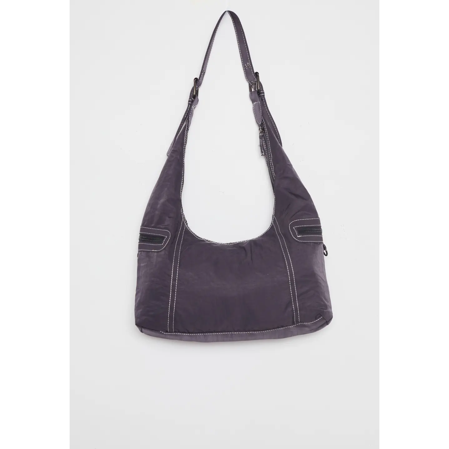 Cartera Tela Mujer Gris 1