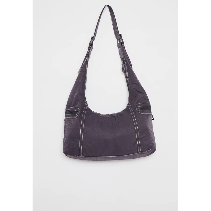 Cartera Tela Mujer Gris 1
