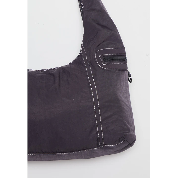 Cartera Tela Mujer Gris 3