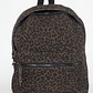 Mochila Animal Print Mujer Café - Miniatura 1