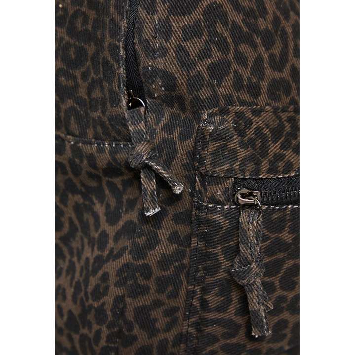 Mochila Animal Print Mujer Café 3