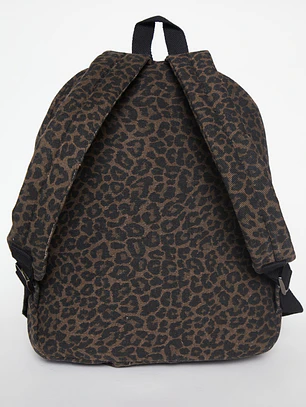 Mochila Animal Print Mujer Café