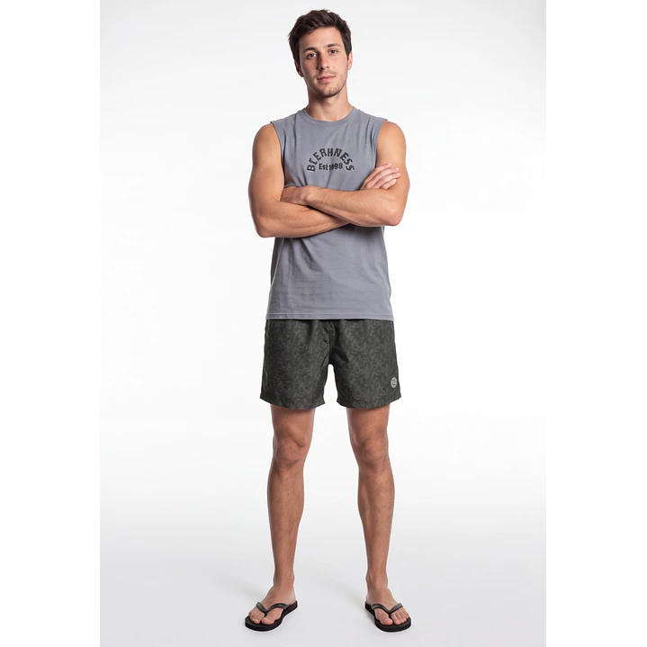 Traje De Baño Hombre Gris 3