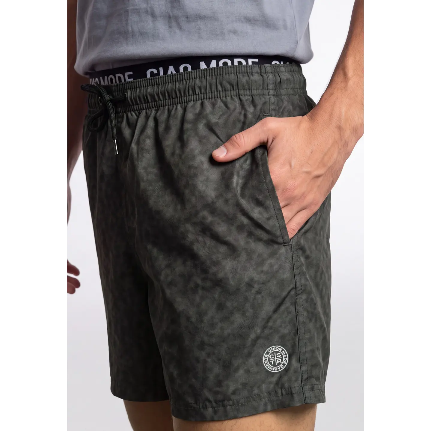 Traje De Baño Hombre Gris 4