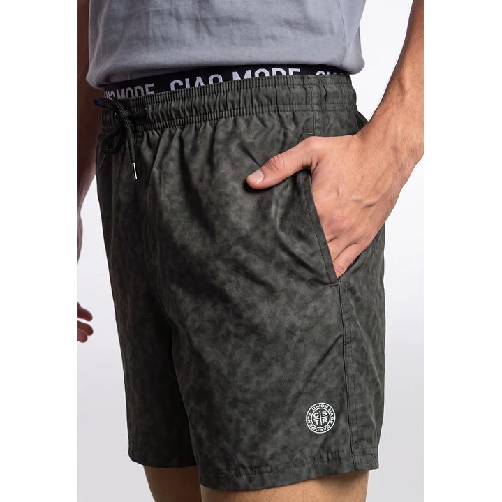 Traje De Baño Hombre Gris 4