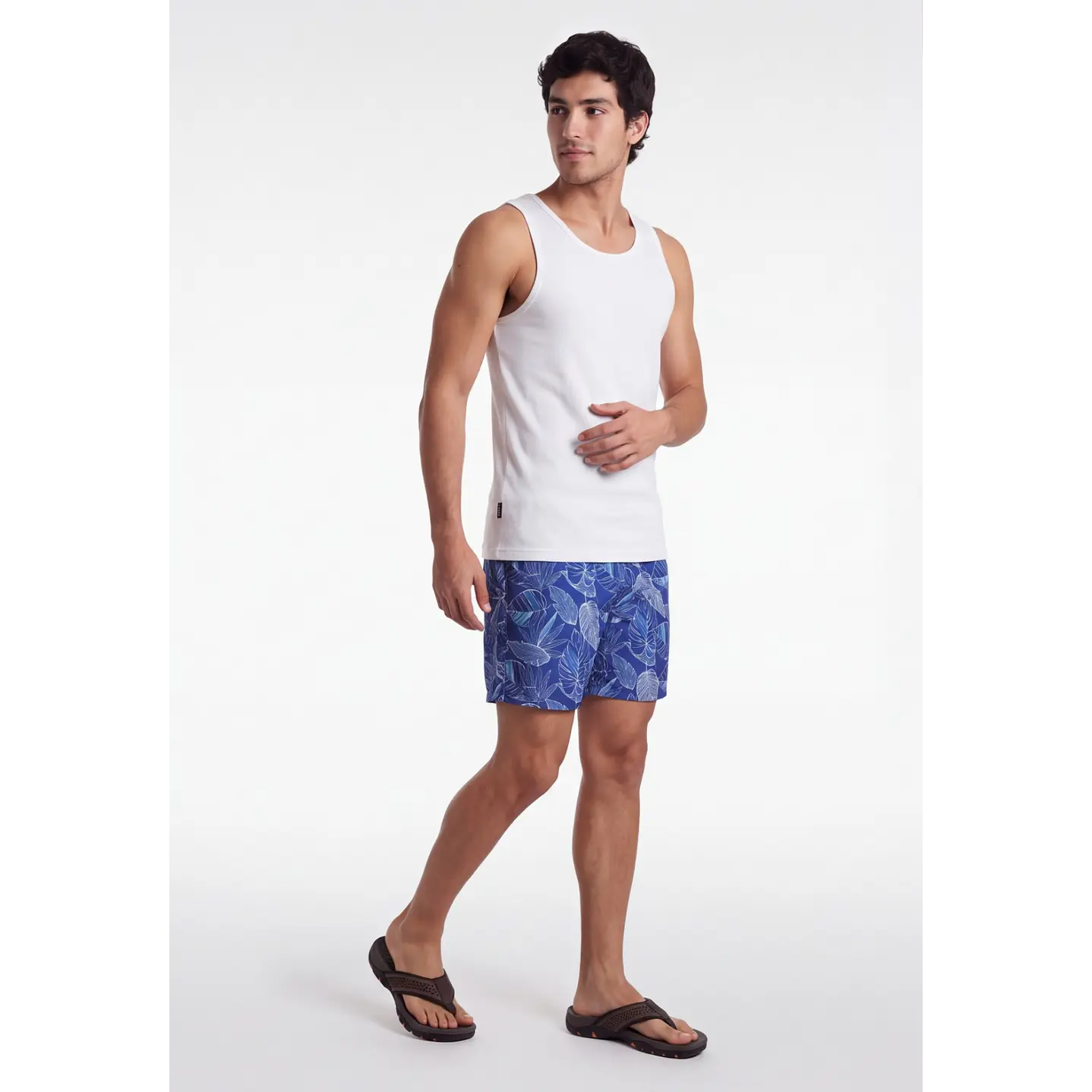 Traje De Baño Hombre Azul  3