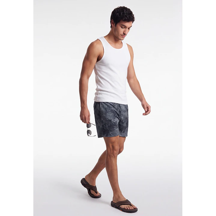 Traje De Baño Hombre Gris 3
