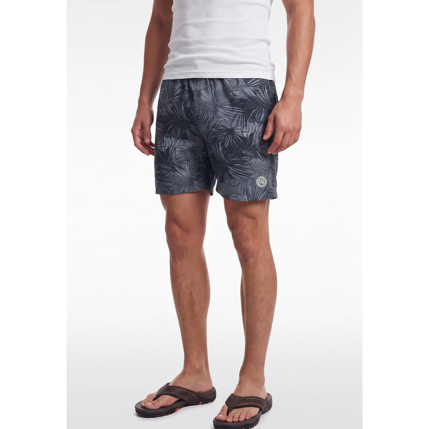 Traje De Baño Hombre Gris 1