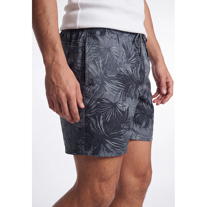 Traje De Baño Hombre Gris 4