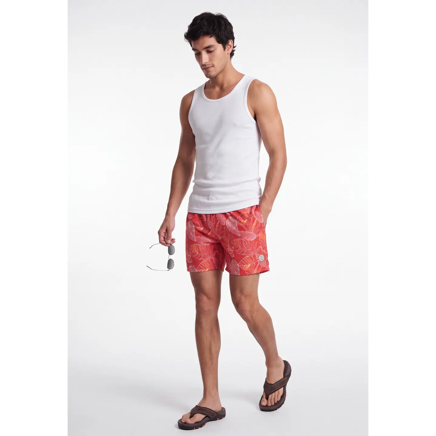 Traje De Baño Hombre Rojo 3