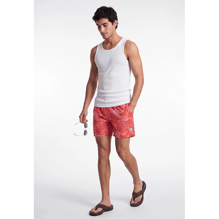 Traje De Baño Hombre Rojo 3