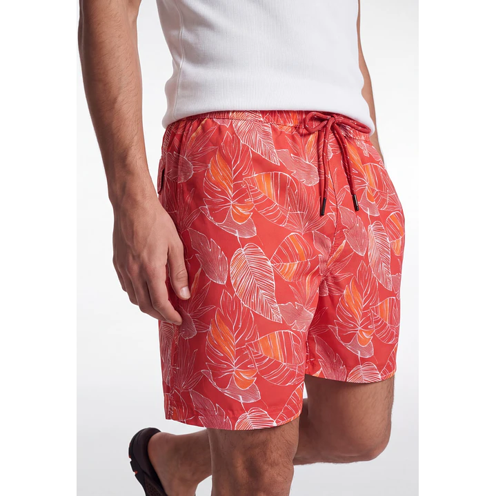 Traje De Baño Hombre Rojo 4