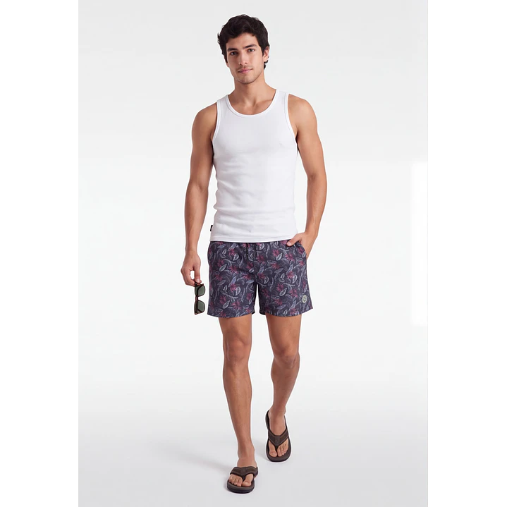 Traje De Baño Hombre Gris 3