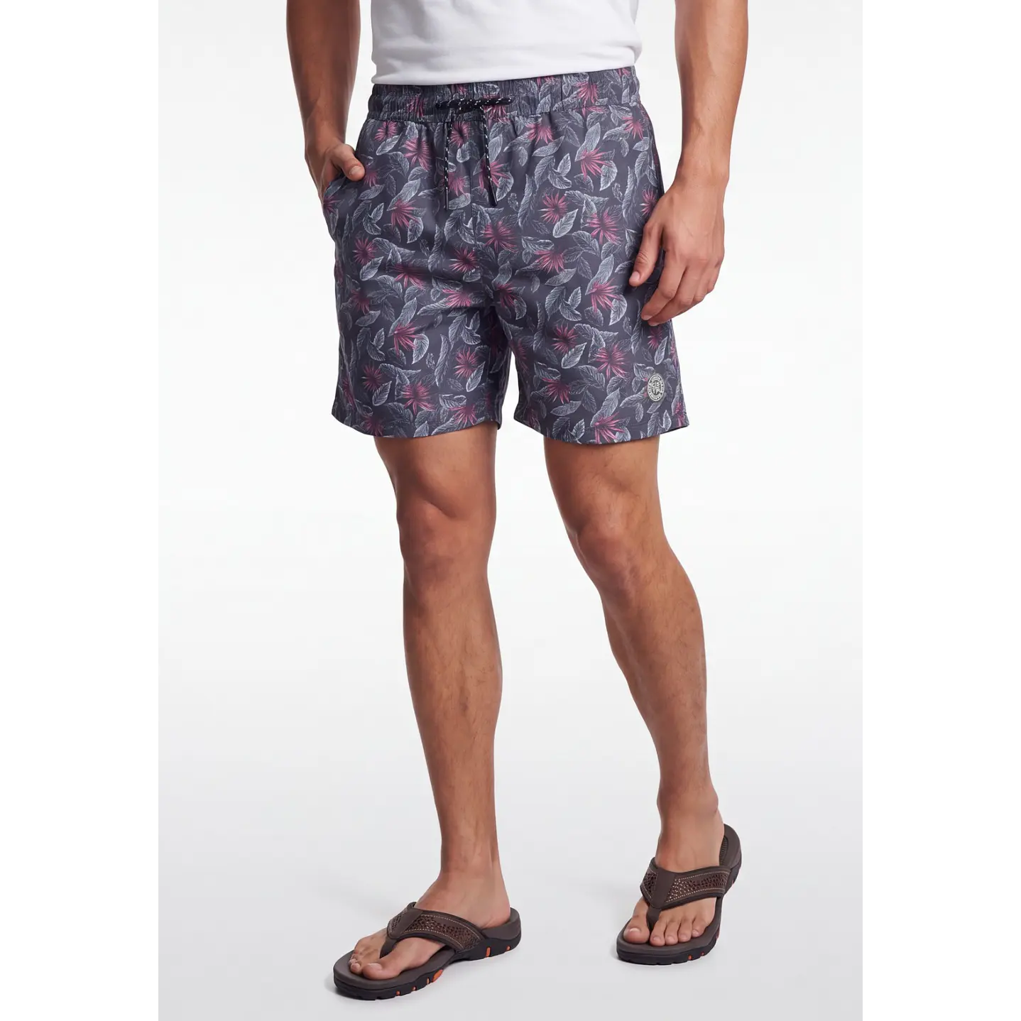 Traje De Baño Hombre Gris 1