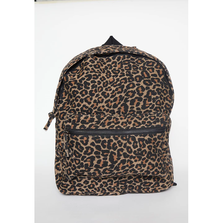 Mochila Animal Print Mujer Beige 1