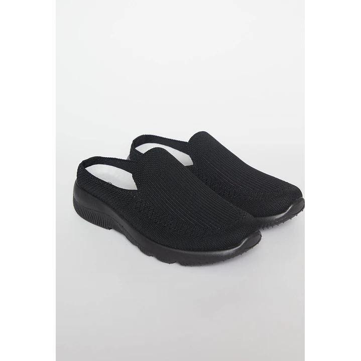 Zapatilla Mule Mujer Negro 1