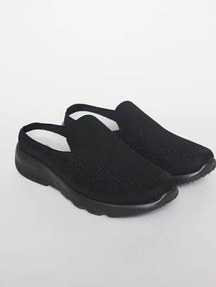 Zapatilla Mule Mujer Negro