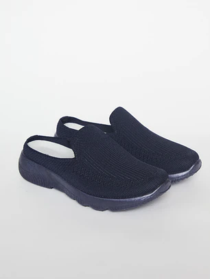 Zapatilla Mule Mujer Azul