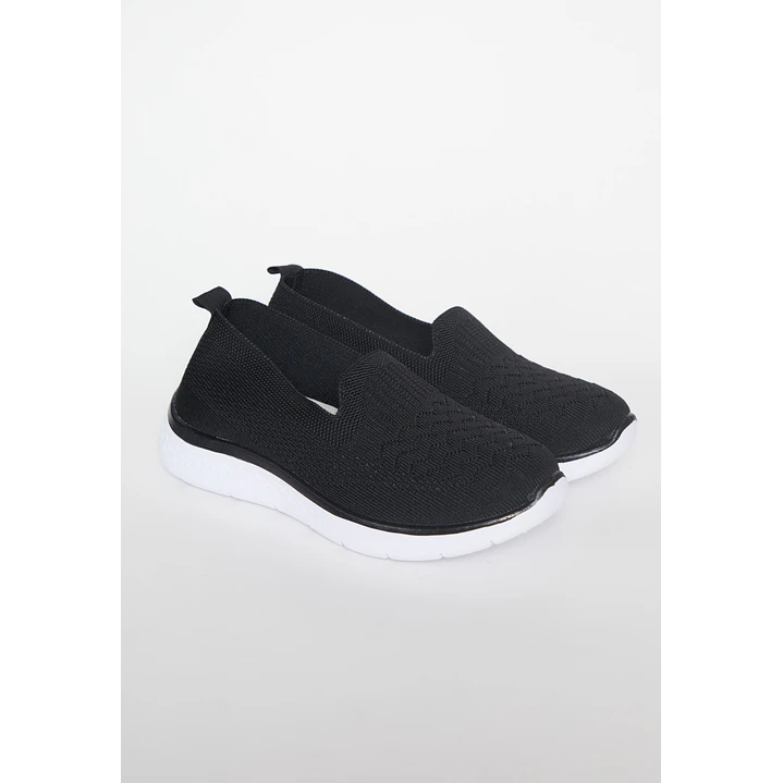 Zapatilla Slip-On Mujer Negro 1