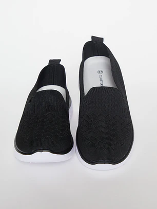 Zapatilla Slip-On Mujer Negro