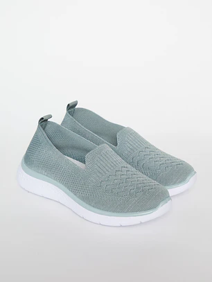 Zapatilla Slip-On Mujer Verde