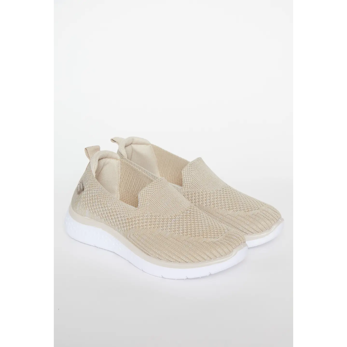 Zapatilla Slip-On Mujer Beige 1