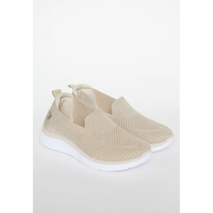 Zapatilla Slip-On Mujer Beige 1