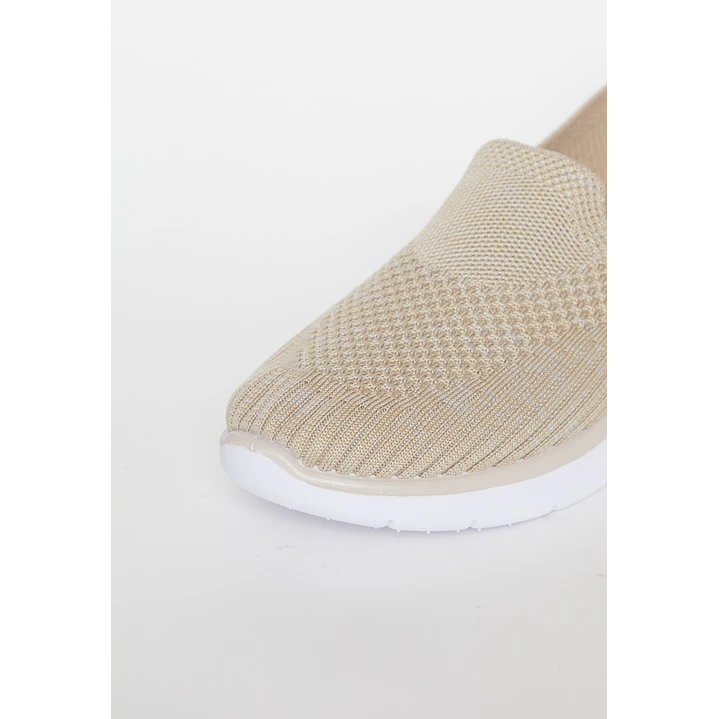 Zapatilla Slip-On Mujer Beige 3