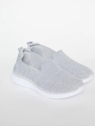Zapatilla Slip-On Mujer Gris