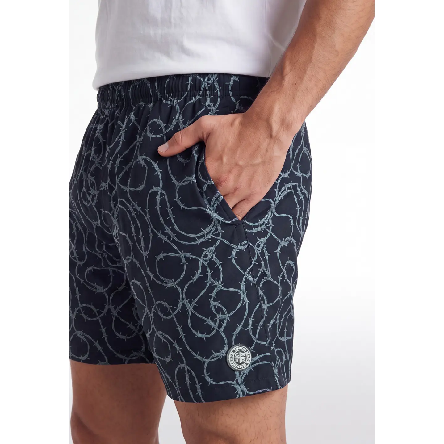 Traje De Baño Urbano Hombre Azul 4