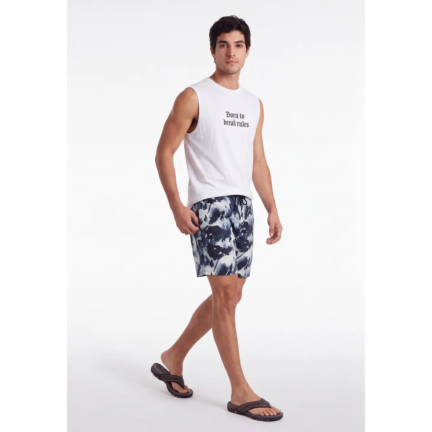 Traje De Baño Urbano Hombre Celeste 3