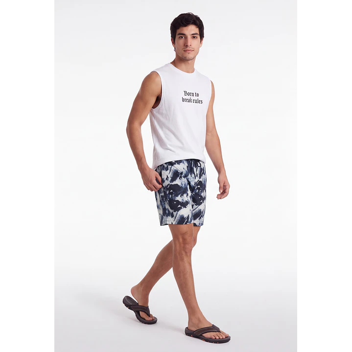 Traje De Baño Urbano Hombre Celeste 3
