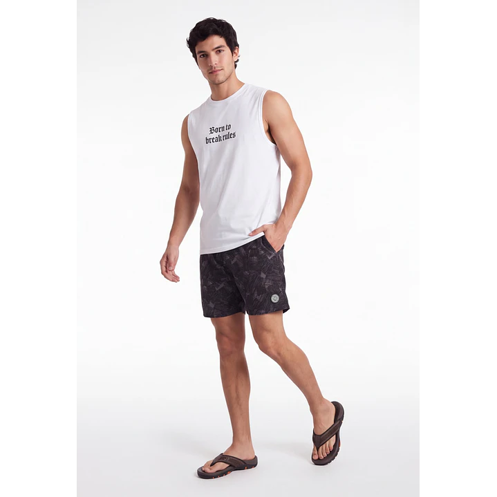 Traje De Baño Urbano Hombre Gris 3