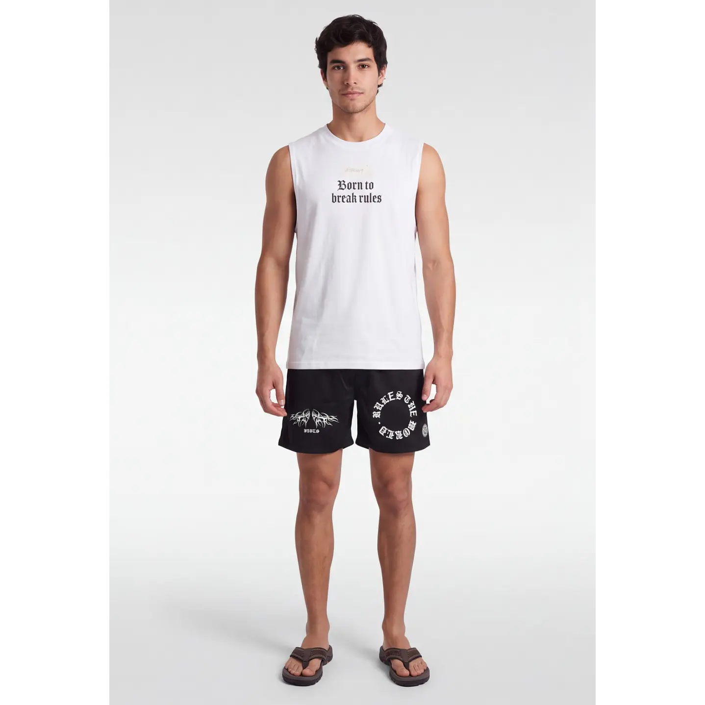 Traje De Baño Urbano Hombre Negro 3